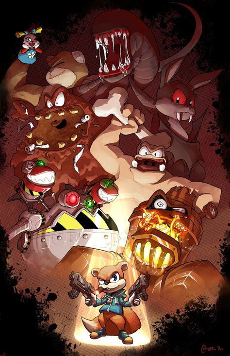 conker s bad fur day boss compilation by cptbee on deviantart conker s bad fur day conkers anime