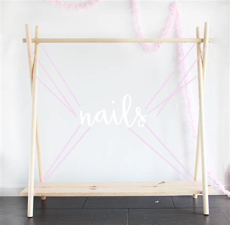 Feb 22, 2018 · how to make a clothes rack for a yard sale step 1. A Bubbly Life: DIY Wooden Clothing Rack in 10, Yes, 10 Minutes
