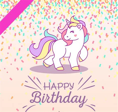Happy Birthaday Unicorn Happy Birthday Design Birthday Background