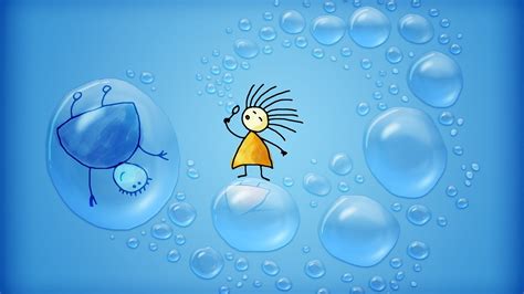 Animated Cartoon With Water Bubbles Hd Animated Wallpapers Hd