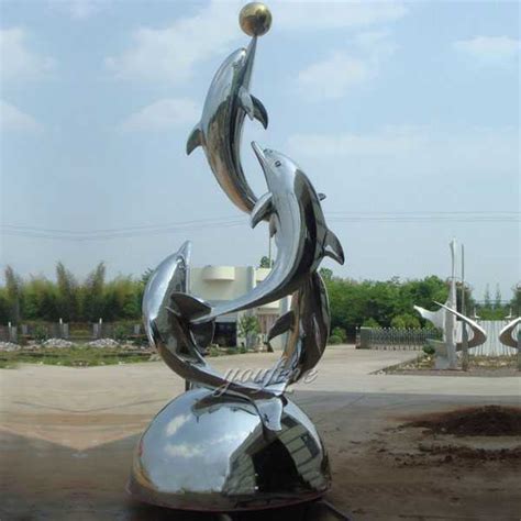 Large Outdoor Modern Mirror Polished Metal Fish Art Of Stainless Steel
