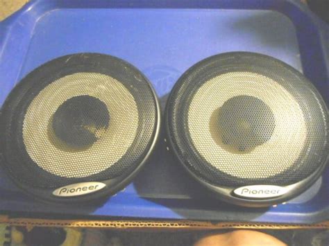 Vintage Pioneer Ts 1011 Flush Mount Car Stereo Speakers 4 Dual Cone