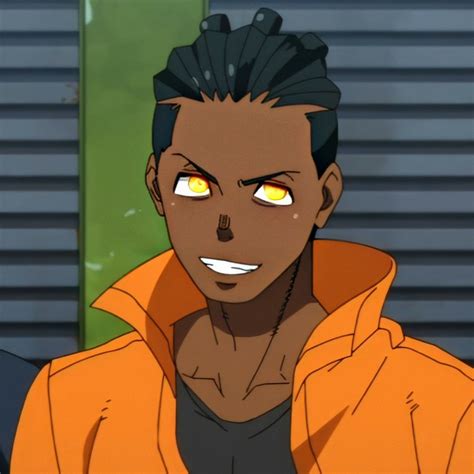 Black Anime Character With Yellow Eyes