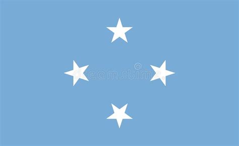micronesia national flag in exact proportions vector stock illustration illustration of