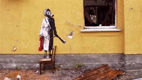 Le Street Artiste Banksy Revendique Six Nouvelles œuvres En Ukraine
