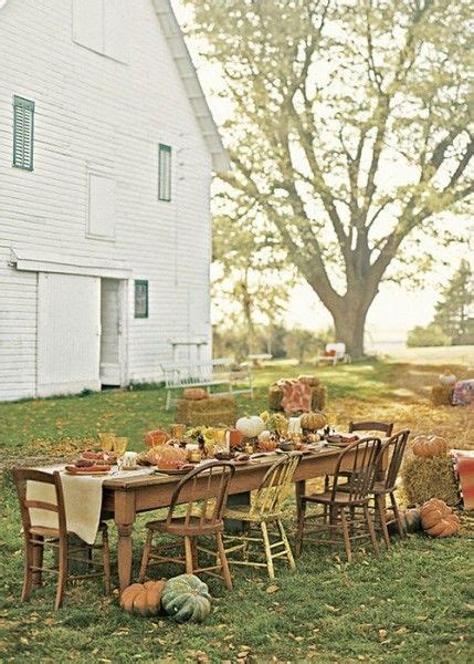 Beautiful Rustic Outdoor Thanksgiving Table Diy Harvest Harvest Party