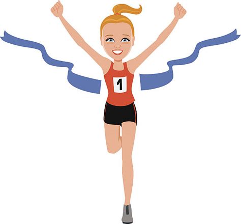 Free Clipart Woman Marathon Runner