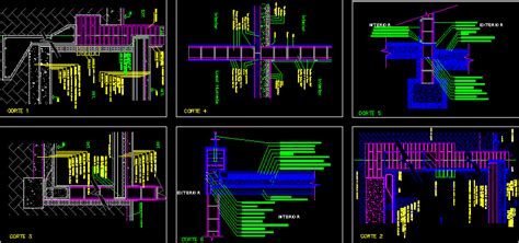 Connection Slabs Walls Foundations Dwg Block For Autocad • Designs Cad