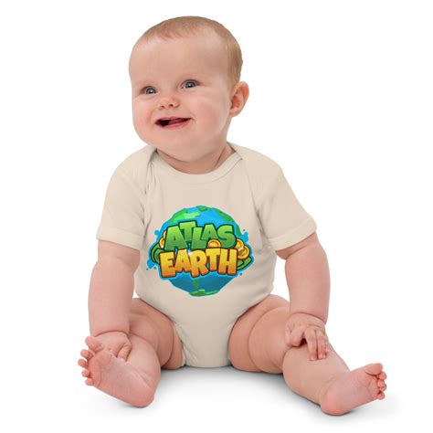 Organic Cotton Baby Bodysuit Atlas Earth