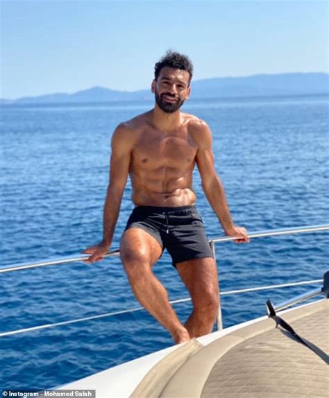 Mohamed Salah Shows Off His Incredible Ripped Physique On Holiday Back