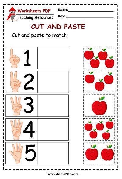 Cut And Paste The Letters Worksheets Pdf