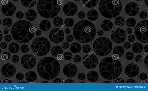 Black Geometric Circle Pattern Background Design 向量例证 插画 包括有 圈子 形状