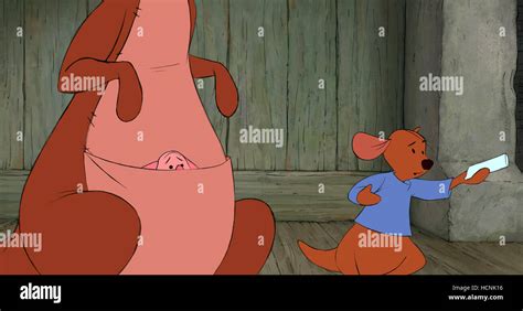 Winnie The Pooh L R Piglet Hiding In Kanga S Pouch Roo