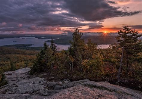 Sunrise On Mount Major New Hampshire By Mattmacpherson Redbubble