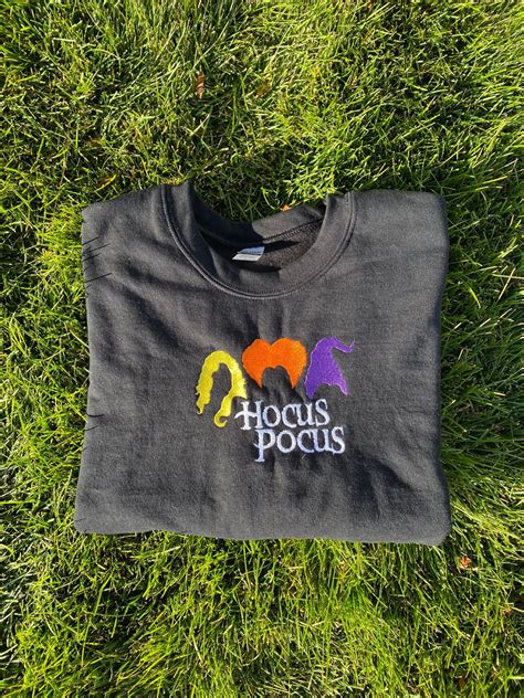 Hocus Pocus Sanderson Sisters Embroidered Sweatshirt Hoodie Terrabell