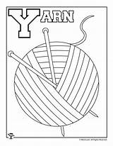 Coloring Alphabet Yarn Letter Activities Woojr sketch template