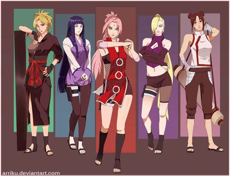 Grown Up Female Characters Personajes De Naruto Shippuden Naruto