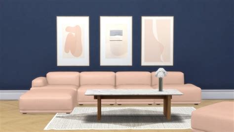 Meinkatz Creations Connect Sofa By Muuto • Sims 4 Downloads