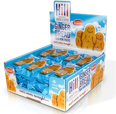 Hill Biscuits Gingerbread Men 3 Gingerbread Men Per Pack 24 Packs Per Counter Display