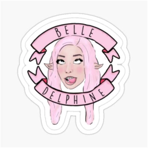 Belle Delphine Sticker For Sale By Wear House Redbubble
