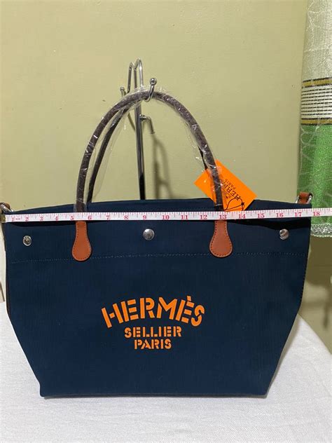 Hermes Sellier Paris Canvas Bag Luxury Bags And Wallets On Carousell