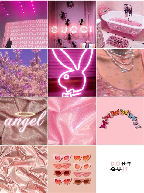 Pink Tumblr Aesthetic Boujee Aesthetic Pastel Pink Aesthetic Aesthetic Collage Collage Mural