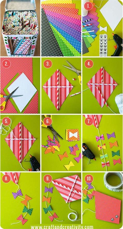 Paper Kite Making Steps