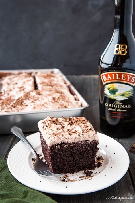 Baileys Chocolate Cake With Baileys Frosting The Busy Baker