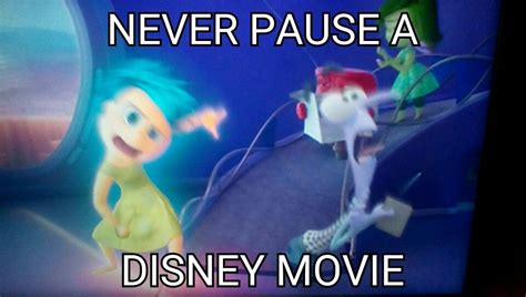 never pause a disney movie