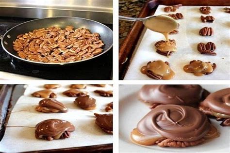 CHOCOLATE PECAN TURTLE CLUSTERS Best Cooking Recipes In The World