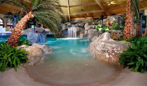 Indoor Pool With Aquarium Home Pinterest