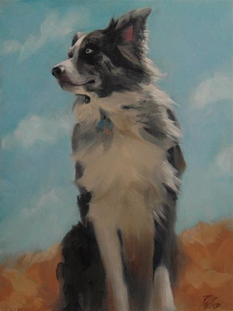 Australian Shepherd By Robin Wellner In 2022 Dog Portraits Art Dog