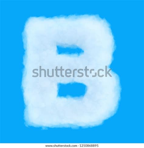 Puffy Cloud Font Set Letters Numbers Stock Photo 1250868895 Shutterstock