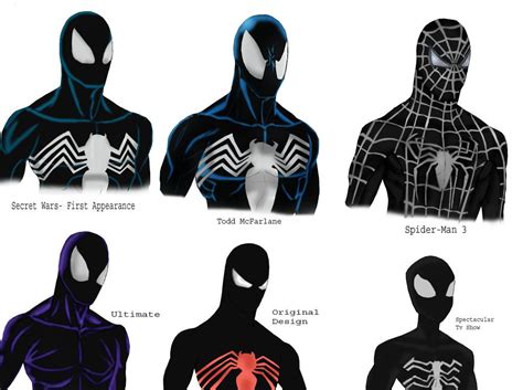 Different Symbiote Designs By Soyelmejor999 Spiderman Artwork Marvel