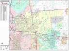Independence Missouri Wall Map (Premium Style) by MarketMAPS