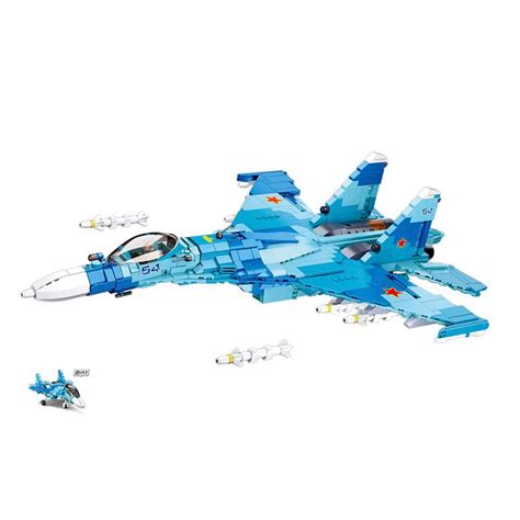 Sluban Blue Jet Fighter M38 B0985 16087 Dedumpnl