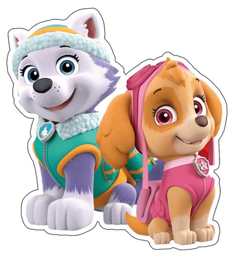 The Paw Patrol Characters Are Standing Next To Each Other With One Dog