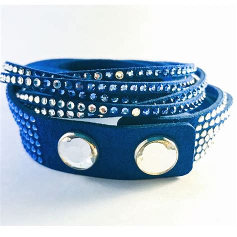 Swarovski 5142964 Slake Blue 2 In 1 Bracelet Luxury Accessories On
