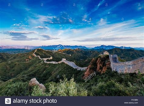 Sunrise At Jinshanling Great Wall Of China Jinshanling