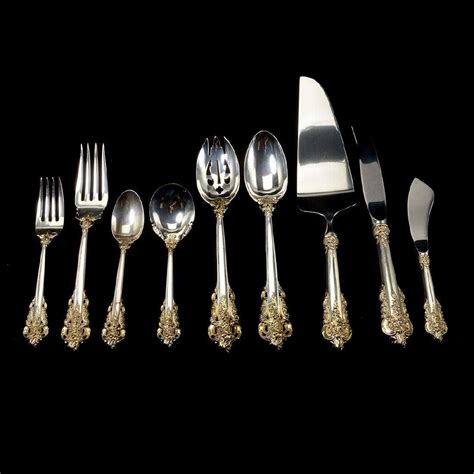 Wallace Grand Baroque Sterling Silver Flatware With