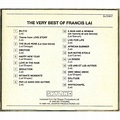 The very best of francis lai de Francis Lai, CD chez minkocitron - Ref ...