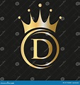 Letter D Crown Logo. Royal Crown Logo for Spa, Yoga, Beauty, Fashion ...