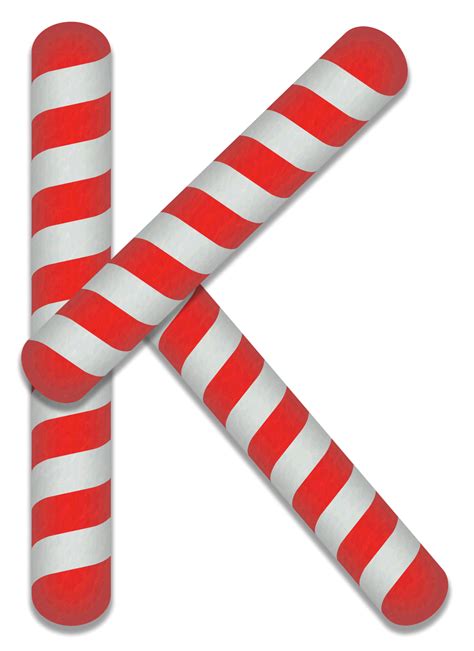 Candy Cane Stripes Christmas Alphabet Lettering Font Diy Projects