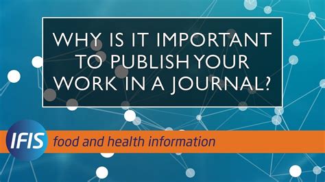 Why Is It Important To Publish Your Research In A Journal Youtube