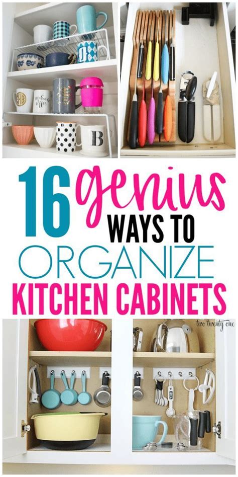Getting your kitchen storage organized and working well is very satisfying, but it can be hard to to help, here's a quick guide to the best ways to organize your kitchen cabinets and drawers by. 16 Genius Ways To Organize Kitchen Cabinets | Kitchen ...