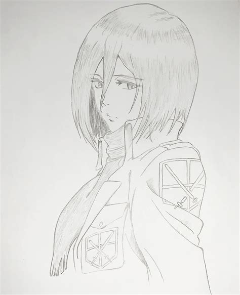 Mikasa Easy Drawing Manga Manga Drawing Info