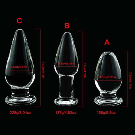 large crystal butt plug vagina ball pyrex glass anal beads dildo male penis masturbator adult