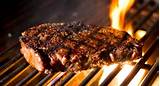 Images of Ribeye Steak On Gas Grill