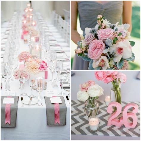 Drumroll please… amanda and ediz's elegant and relaxed nuptials in gaynes park, england, are filled with my favourite things: Pink and Gray Chevron Wedding Inspiration - Wedding ...
