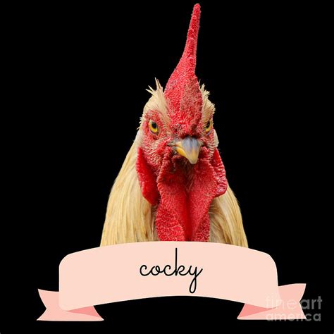 angry fowl cocky funny rooster chicken lover t digital art by nathalie aynie fine art america